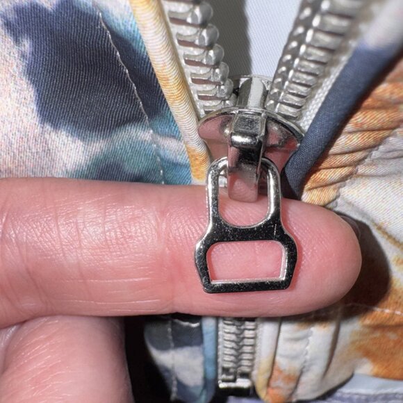 Ivory Ella S Tie-Dye Windbreaker Jacket Hooded Zip-Up Lightweight Rain Coat - Picture 6 of 9